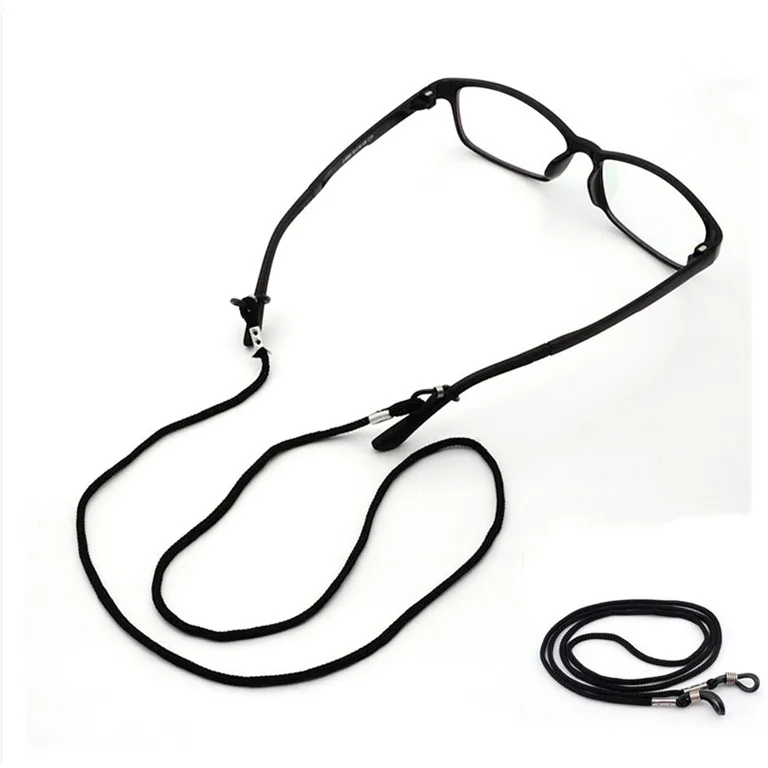Нейлоновый черный ремешок для очков 2 шт. нейлоновый держатель с цепочкой|Очки