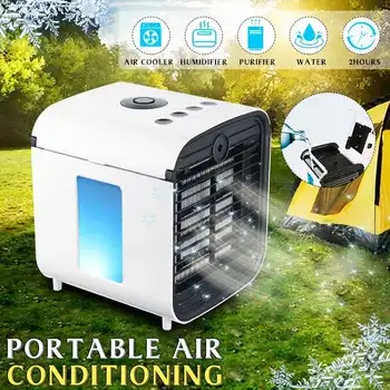 

Convenient Air Cooler Fan Portable Digital Air Conditioner Humidifier Space Easy Cool Purifies Air Cooling Fan for Home Office