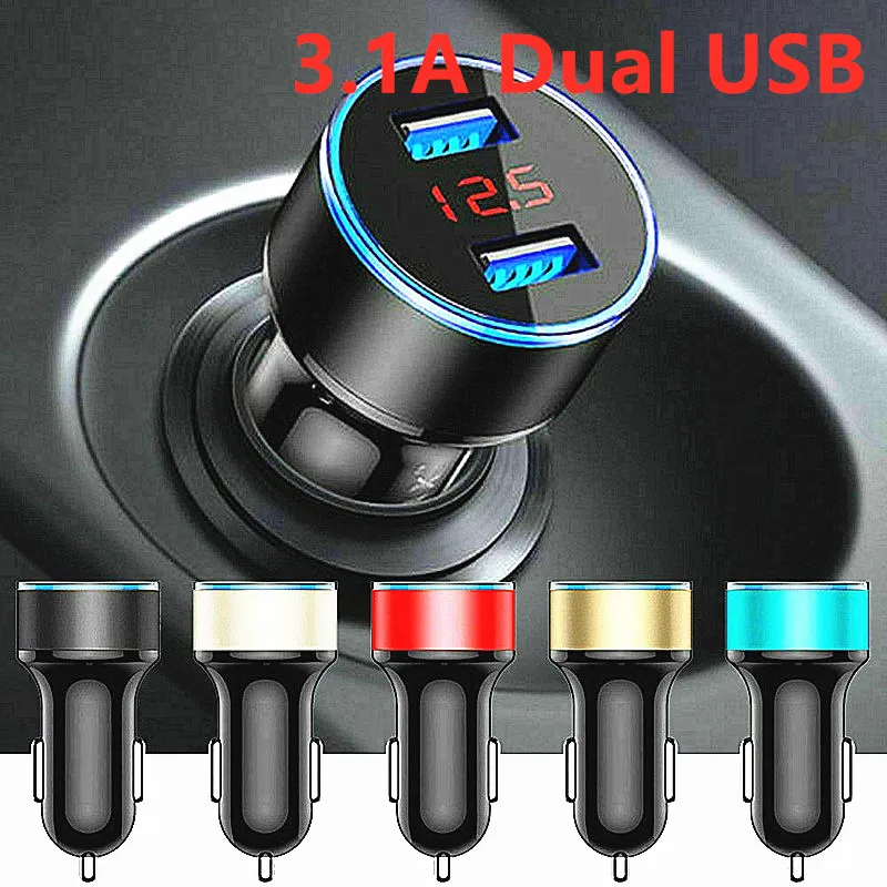 Автомобильное зарядное устройство с двумя USB портами 3 1 А шт.|Кабели адаптеры и