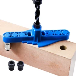 6/8/10mm foret deux en un localisateur de poinçonnage de trou droit grattoir auto centrant poinçon rond poinçon outils de menuiserie bricolage 