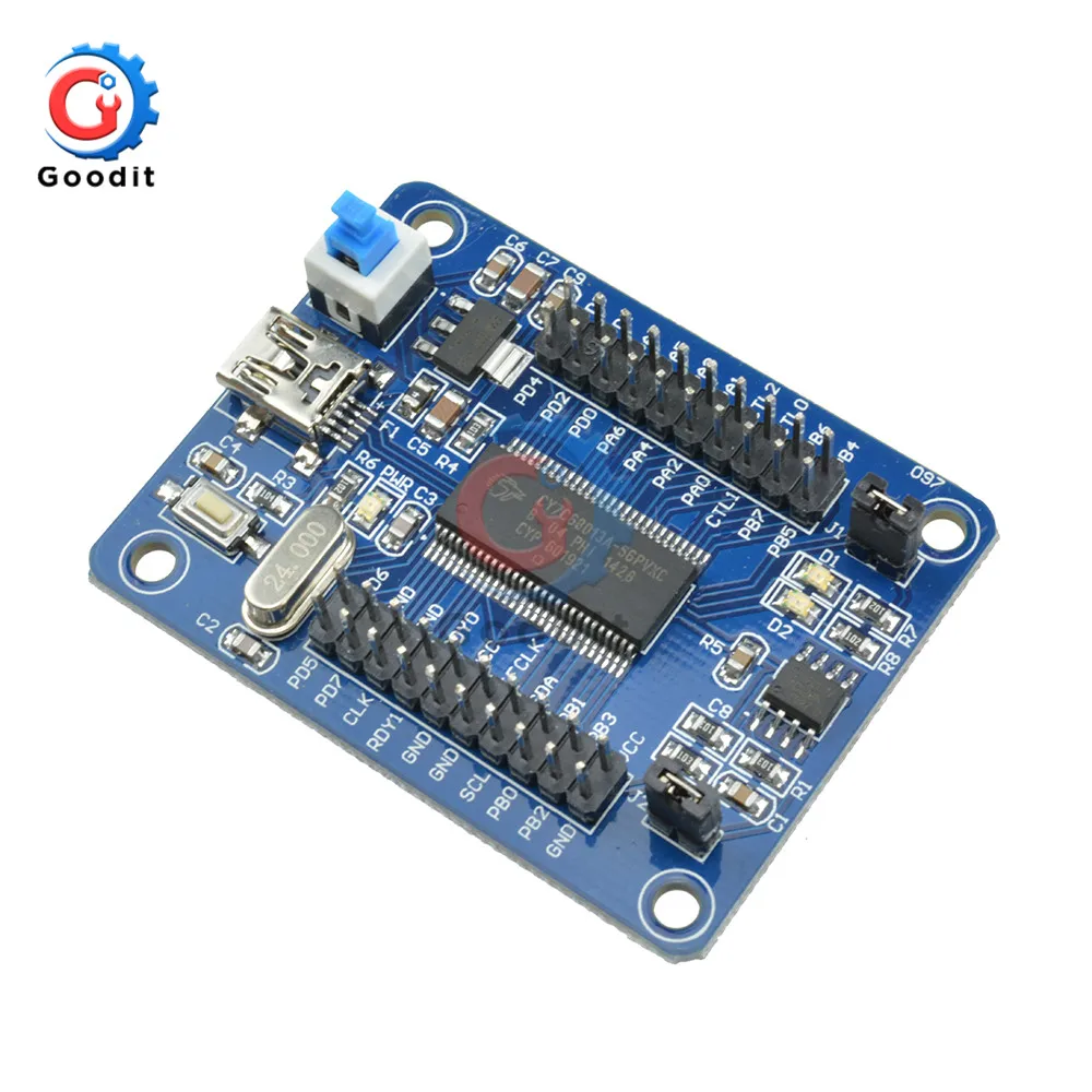 EZ-USB FX2LP CY7C68013A USB логический анализатор I2C последовательный и SPI основная плата+ исходный код макетная плата модуль