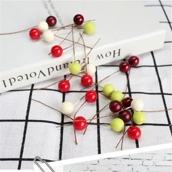 

200P Artificial Single Stem Berry 2.76" Length Foam Berries for DIY Home Wedding Gift Box Accessorie Christmas Party Decorative