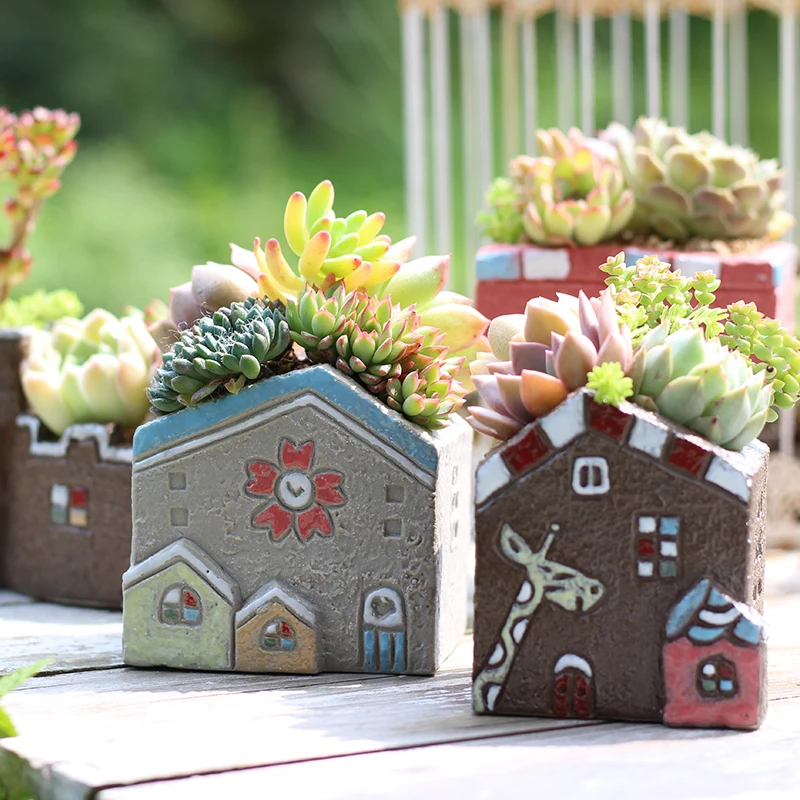 Креативный многомясовый цветочный горшок для зеленых растений бонсай