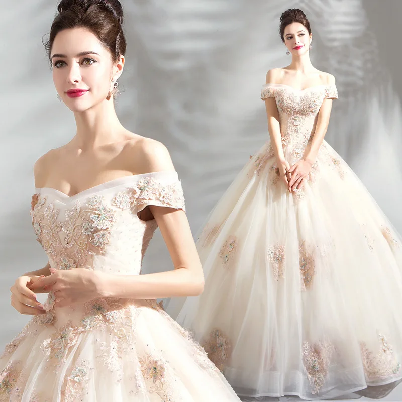 BGW Новое Тюлевое бальное платье, вечерние платья с открытыми плечами, на шнуровке, на спине, без бретелек, с аппликацией, официальное вечернее женское платье