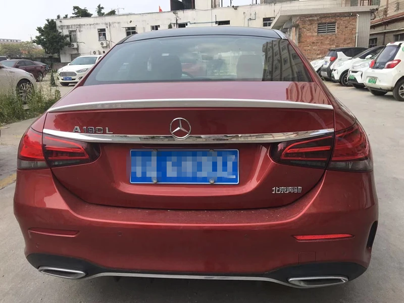 Для Mercedes-Benz W177 спойлер- для W177 A180 A200 A250 надрезаемая подкладка, ABS Материал заднее крыло автомобиля праймер цвет задний спойлер