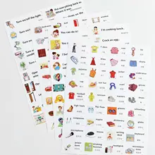 

English Instruction Spoken Sticker English Sticker Spoken Sticky Note Word Sticker Spoken Tag Removable English Book