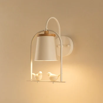 

Nordic birds glass light kids bedroom wall light living room hotel corridor aisle restaurant lamp study bedside lamp wall sconce