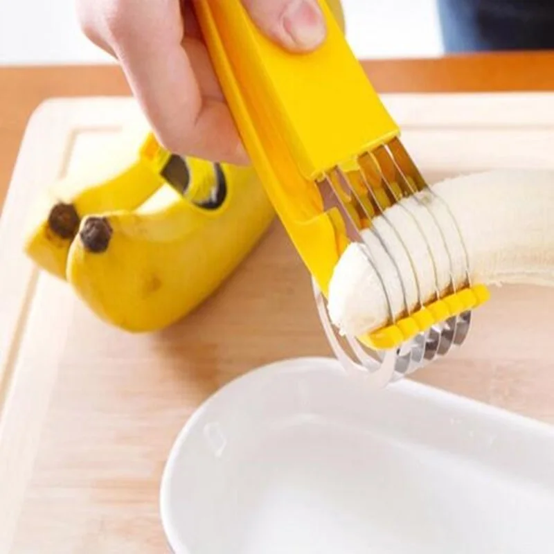 Popular Kitchen Accessories Banana Slicer Chopper Fruit Cutter Cucumber Salad Vegetable Peeler New Cooking Tool Home Creative - Image 2