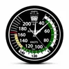 Airspeed Indicator Wall Clock For Pilot Home Décor Airplane Instrument Silent Swept Clock Aviator Mancave Artwork Timepieces 1