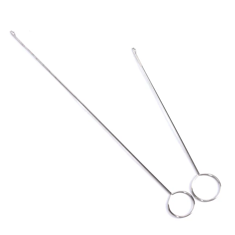 2PCS Stainless Steel Sewing Loop Turner Hook Needle Embroidery DIY  Needlework Tools Size S/L