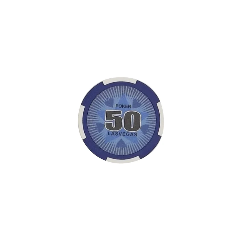50 yuan face value K8356 25 шт./лот 14 г настольная игра глиняная пленка чипы монеты баккарат Техасский Холдем маджонг двойной цвет Корона глина покерные игровые чипы - Цвет: 50 yuan face value