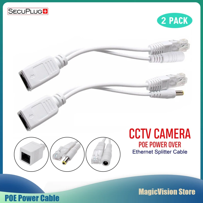 

Hot Sale POE Cable Passive Power Over Ethernet Adapter Cable POE Splitter Injector Power Supply Module 12-48v For IP Camera