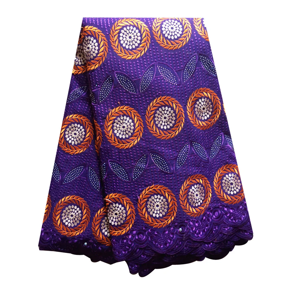 

African Lace Fabric 2019 High Quality Lace Swiss Voile Lace in Switzerland Nigerian Fabric Lace with Stones For Women Dress