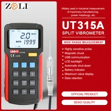 UNI-T UT315A ручной промышленный цифровой измеритель вибрации прибор зонд анализатор вибрации точность измерения вибратор тестер