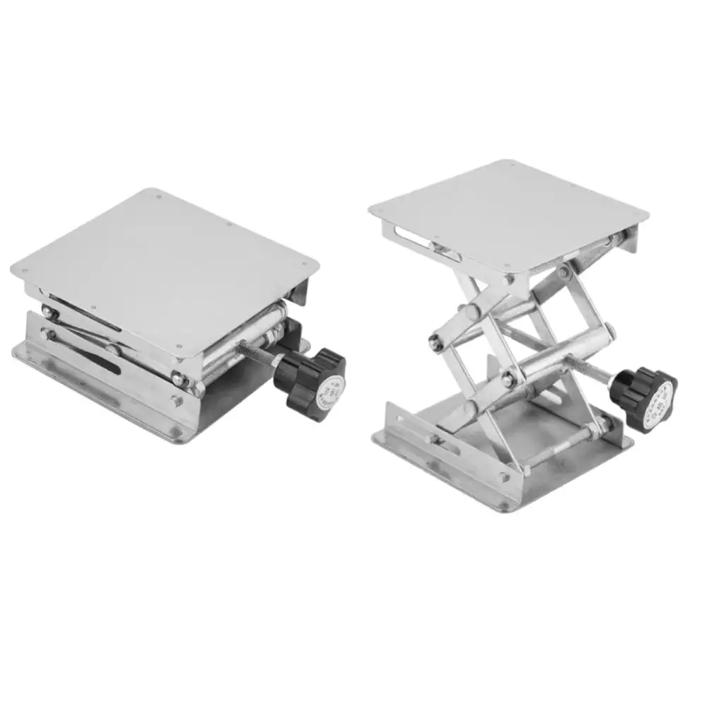 

100*100mm Stainless Steel Lifting Platform Lift Table Woodworking Engraving Lab Lifting Stand Rack Laboratory platform holder