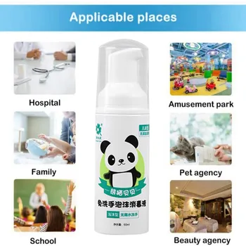 

60ml Disposable Foam Hand Sanitizer Foam Hand Sanitizer Portable Disinfectant Household Cleaning Dvanced Gentle 60ml