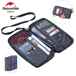 Naturehike Family Passport Holder Wallet with Zipper, Waterproof Passport Travel Wallet with Neck Strap