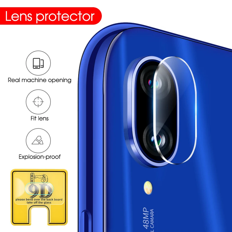 9D Защитное стекло для объектива камеры на Redmi Note 7 Pro защитное закаленное экрана