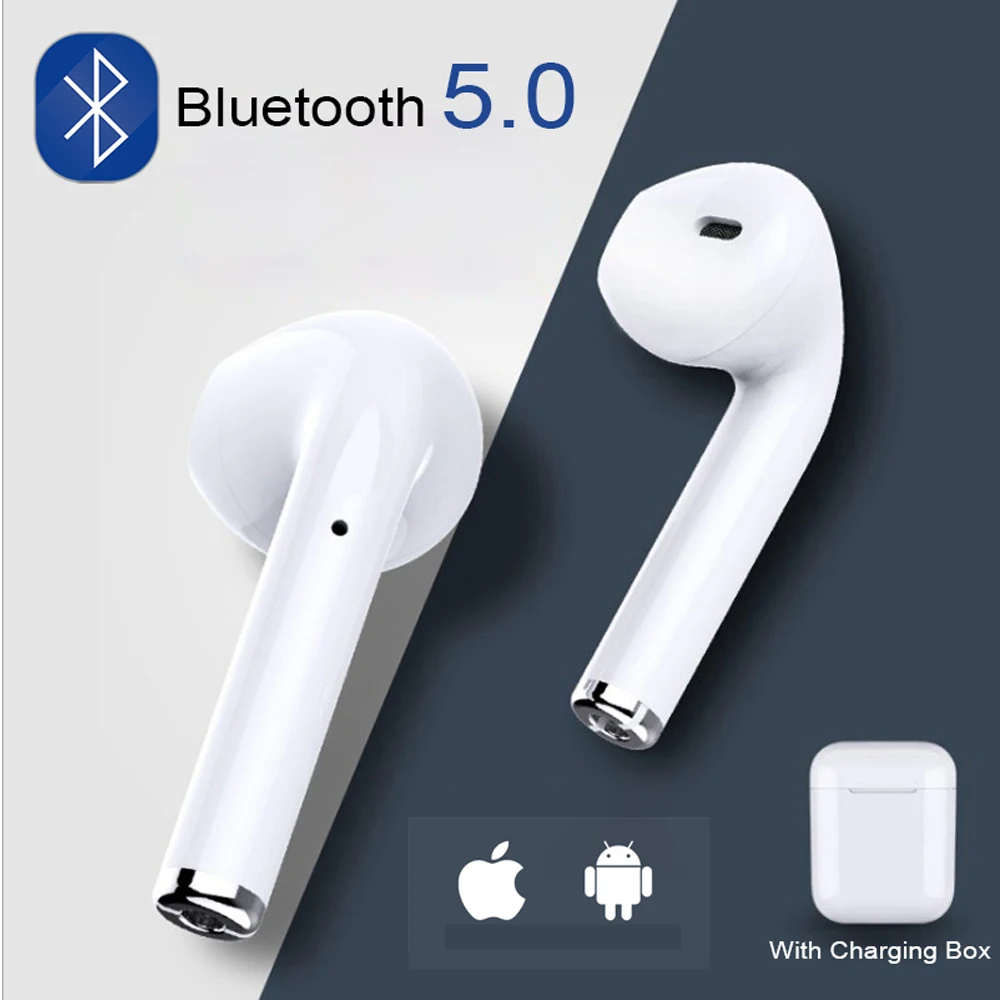 I7s TWS мини беспроводные Bluetooth наушники стерео капельки гарнитура микрофон для Iphone