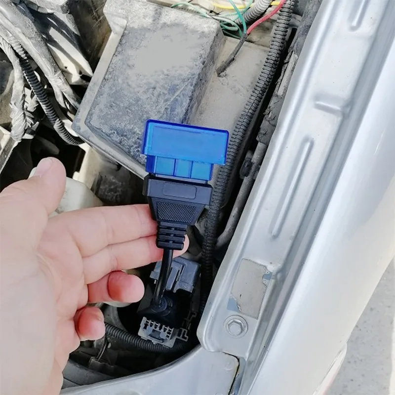 NS изменить 17 Pin до 16 Pin OBD2 Диагностический кабель адаптер разъем код сканер для автомобилей Mazda