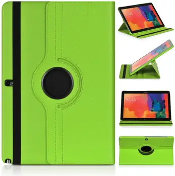 

360 Rotating PU Leather Protective Cover for Samsung Galaxy Tab Pro 10.1 Case T520 T525 T521 Tablet Cases Flio Flip Funda Shell