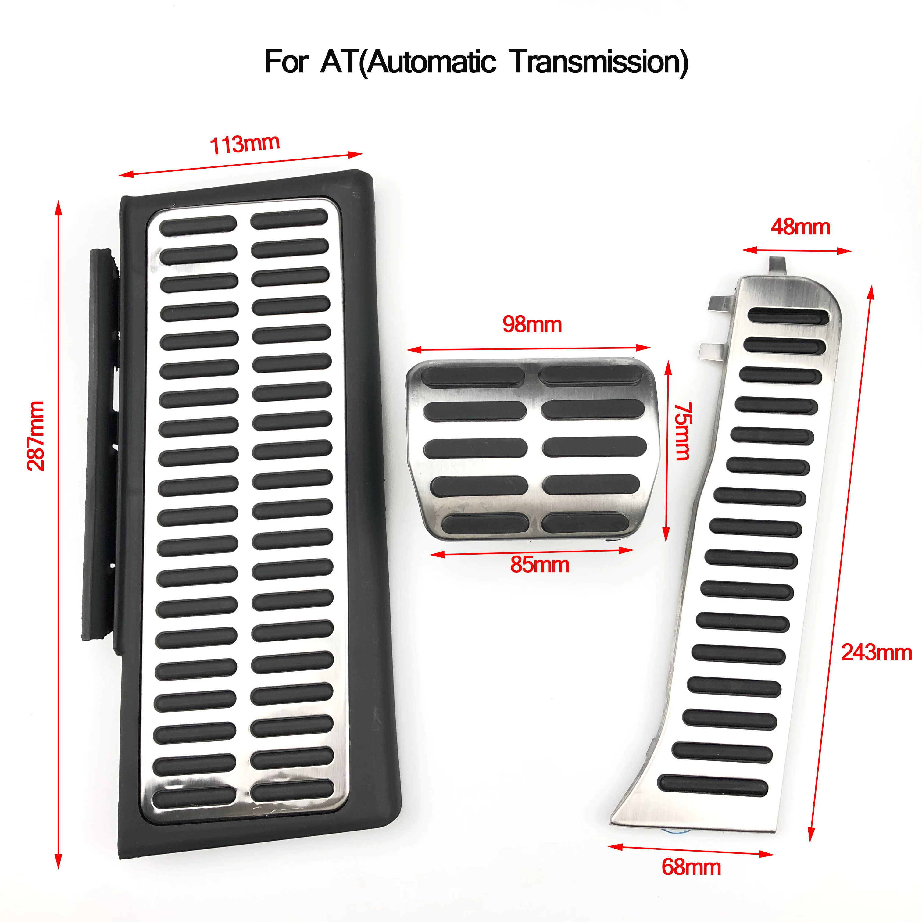 manuales de acero inoxidable, de reposapiés de freno combustible para Audi Q3 2012 2013 2014 2015 2016 2018 gamuza repuesto| Pedales| - AliExpress