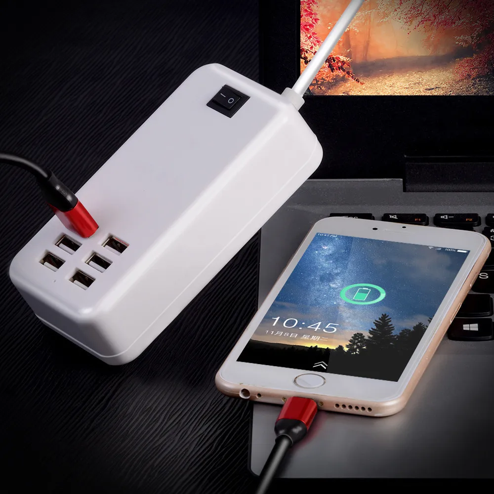 MOSUNX 6-портовое USB 30W Настольный Многофункциональный быстрое зарядное устройство переменного тока Адаптеры питания США/ЕС для Apple iphone Для samsung Galaxy