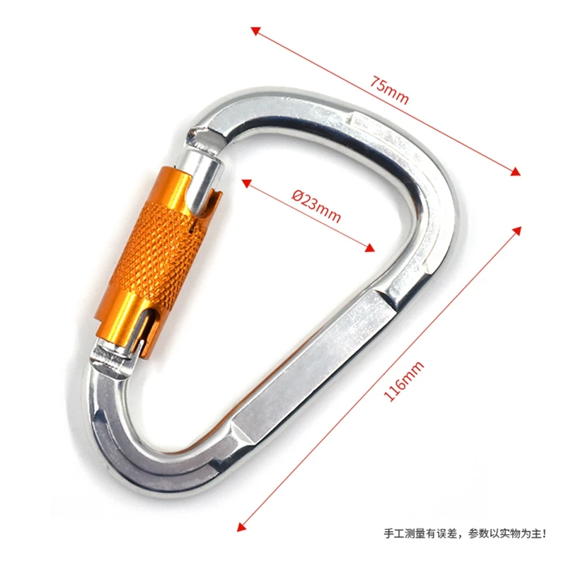 Aviation Aluminum Carabiner Automatic Locking 25KN Rock Climbing D-Shape Buckle for Yoga Hammock Camping Hiking Outdoor Sports Aviation Aluminum Carabiner Automatic Locking 25KN Rock Climbing D-Shape Buckle for Yoga Hammock Camping Hiking Outdoor Sports