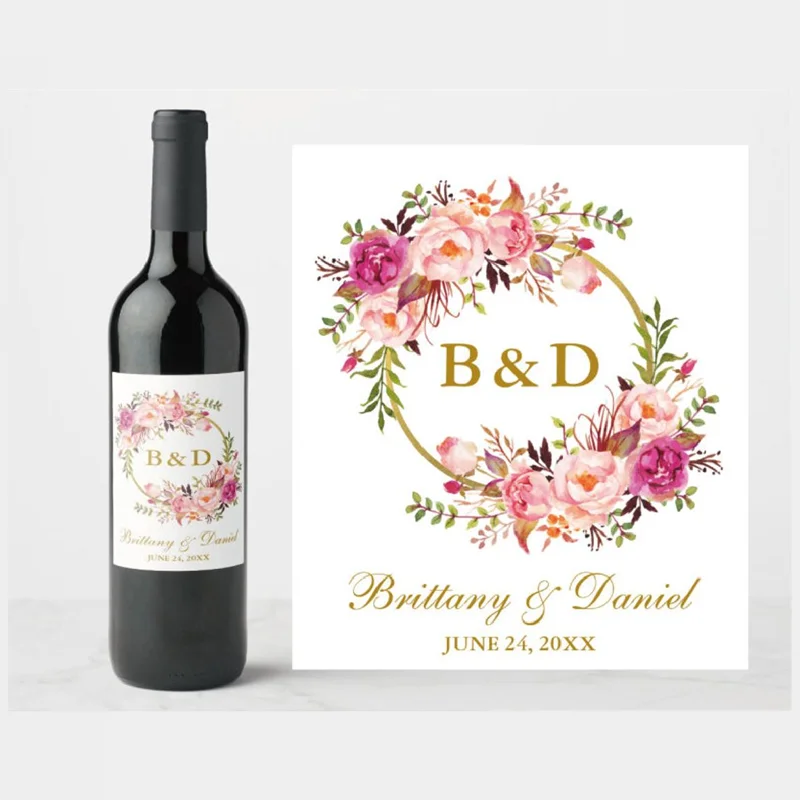 Custom Wine Label Photo Wine Label Personalized Wine Label Celebrations Wedding Wine Label Wine Gift Custom Logo Wine Label