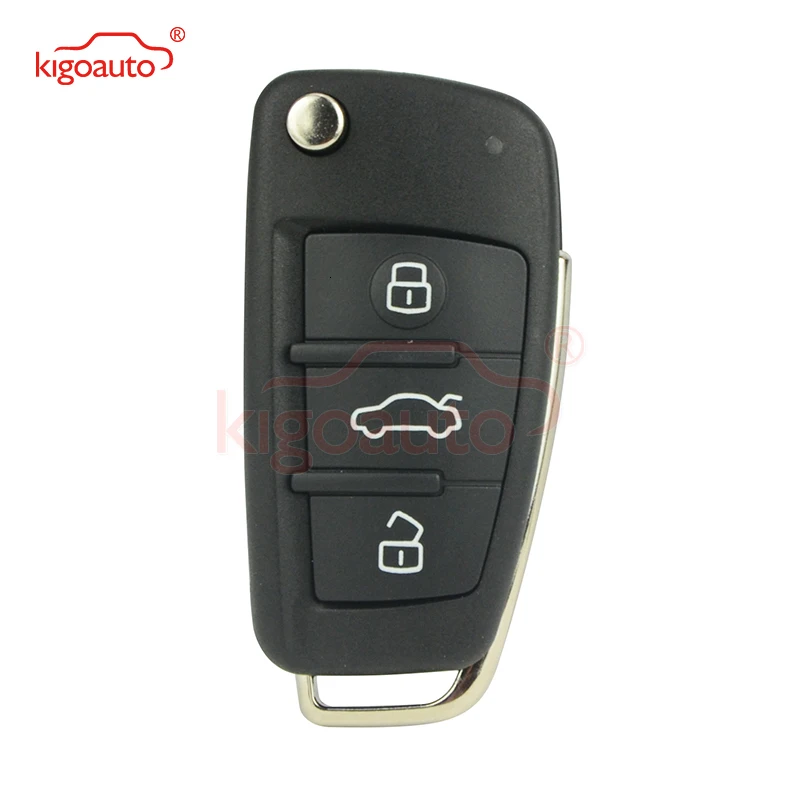 Kigoauto 2004 2005 2006 2007 2008 для Audi A4 флип пульт дистанционного ключа автомобиля оболочки 3 кнопки автомобиля замена крышки