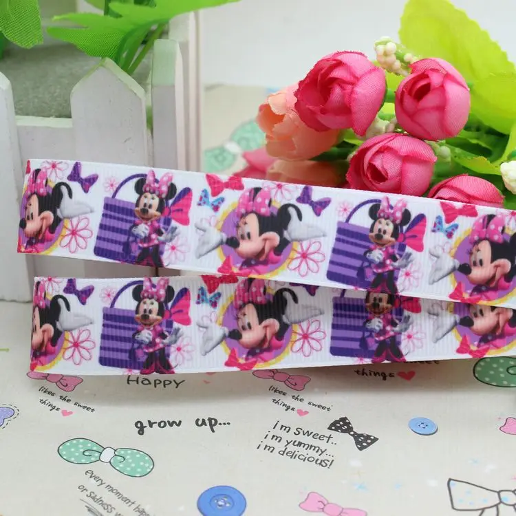 DHK 7/8 ''5 ярдов печатные корсажная лента бант для волос diy вечерние украшения OEM 22 мм E781