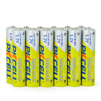

(2lot) 24PCS/lot PKCELL NIMH Battery AAA 1000mAh 1.2V Ni-MH Rechargeable Battery 3A Batteries Baterias for Camera Flashlight