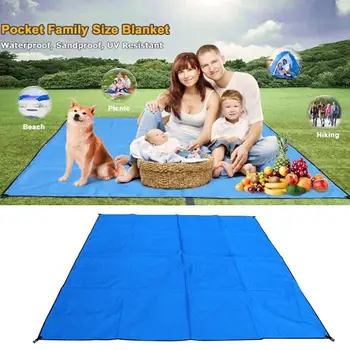

210 * 200cm Oxford Outdoor Camping Mat Pad Waterproof Sheet Picnic Sided Blanket Mat Mats Tarp Double Ground Beach Foldable H5L4
