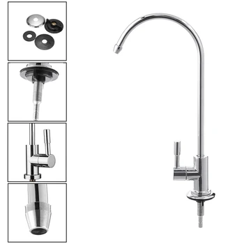 

1/4 Inch Chrome Drinking Water Filter Faucet Reverse Osmosis Sink Kitchen Tap