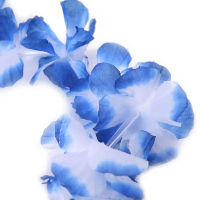 AU-Hawaiian Luau Silks Flowers Leis Garland ожерелья Гавайские пляжные вечерние платья