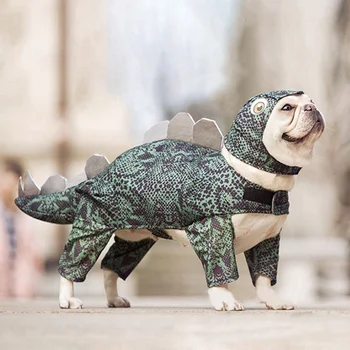

Cute Pet Dinosaur Costume Casual Dog Clothes Warm Cat Clothing Cat Kitten Hoodie Puppy Dog Clothes Party Garment