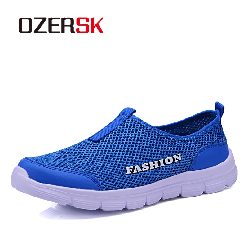 OZERSK 2022 Summer New Casual Shoes Men Woman Walking shoes Men's Mesh Sneaker Comfortable Slip-on |