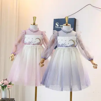 

Little Princess Girls Dress Size 100-140cm Baby Girls Clothing 2020 Spring Kids Dresses