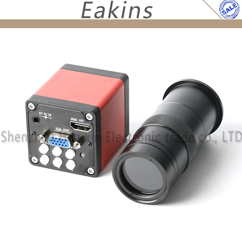 13MP 720P HDMI VGA 1/" цифровой промышленный видео микроскоп камера 60F/S+ 8X-100X C-MOUNT объектив для ремонта телефона PCB планшета