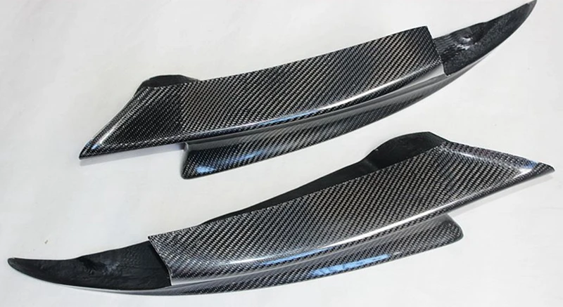 2 шт карбоновый передний бампер для губ Splitter spiler Flap Cupwings для B MW 08-12 E92 E93 M3 M-sport Bumper