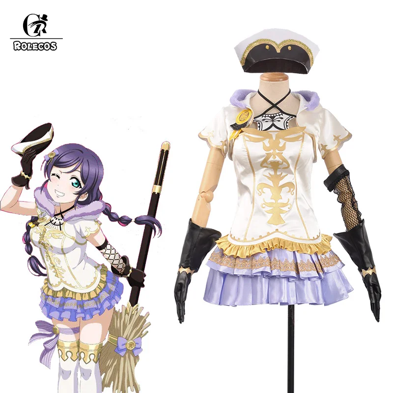 

ROLECOS Anime Love Live Cosplay Costume Witch Halloween Dress Umi Kousaka Honoka Minami Kotori Ayase Eli Rin Cosplay Costume