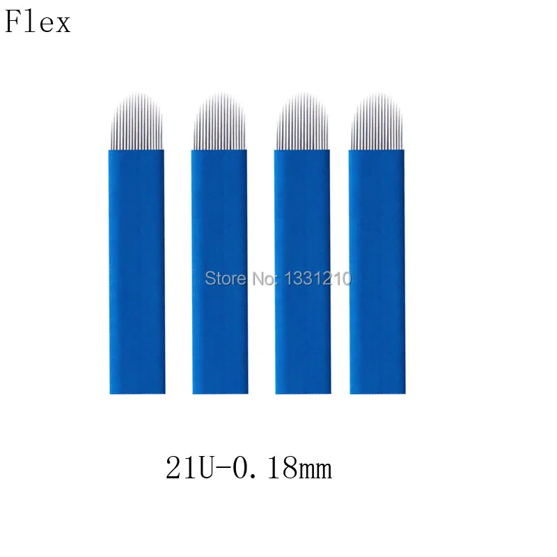 

Lamina Permanent Makeup Manual Eyebrow Tattoo Needle Microblading Blades 21U 0.18m Needles for Microblading Supplies