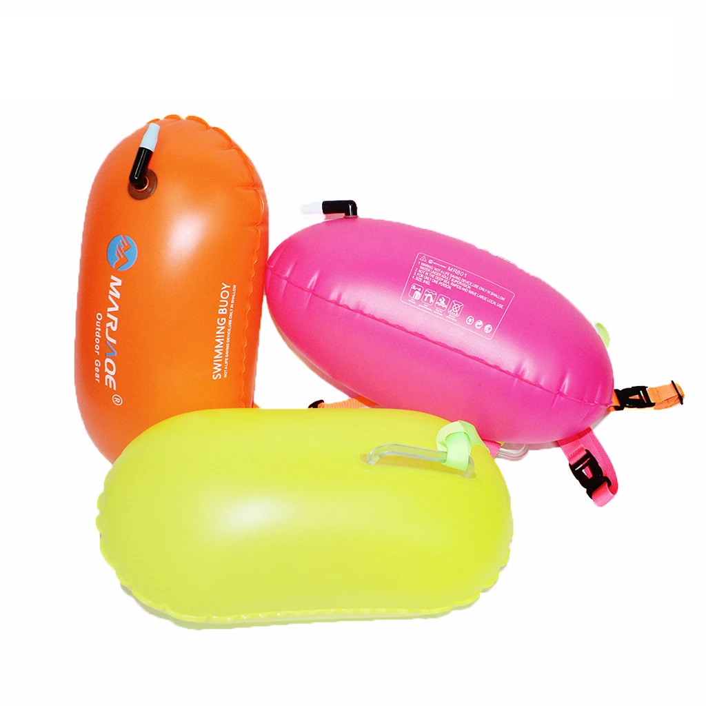 Safety Swim Buoy Tow Float  with Waist Belt for Open Water Swimm