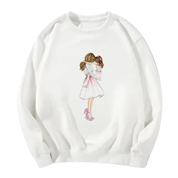 

Long Sleeve Sweatshirt Super Mom Funny Punk Autumn Winter Kpop Kawaii Round Collar Tracksuit Hoodies худи Sportswear