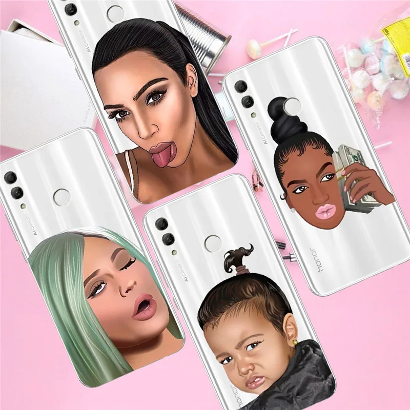 Kimoji денег для девочек huawei Honor 10 9 8 8X 8C 7A 7C 7X7 6X 6A 20 Pro V20 20i Lite чехол для телефона чехол Funda Coque Etui Капа подарок