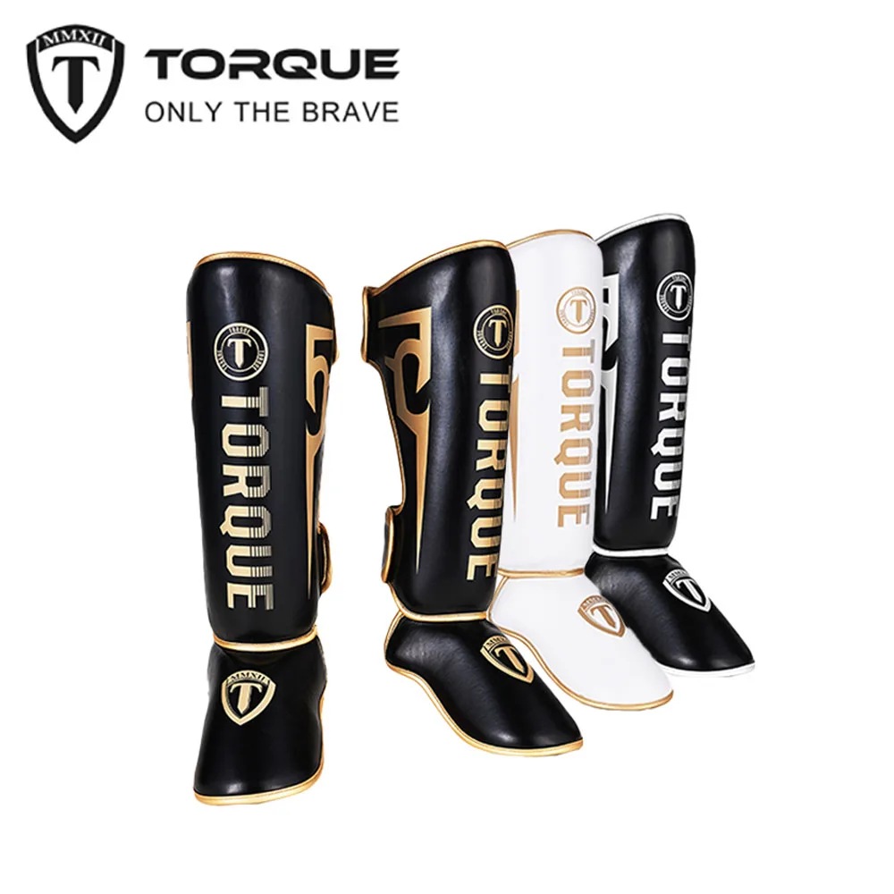 TORQUE Boxing Shin Guards Thicker Adult Protection Ankle Protectors Leggings Equipment Martial Arts Muay Thai Taekwondo shin guard pads,kickboxing shin guards