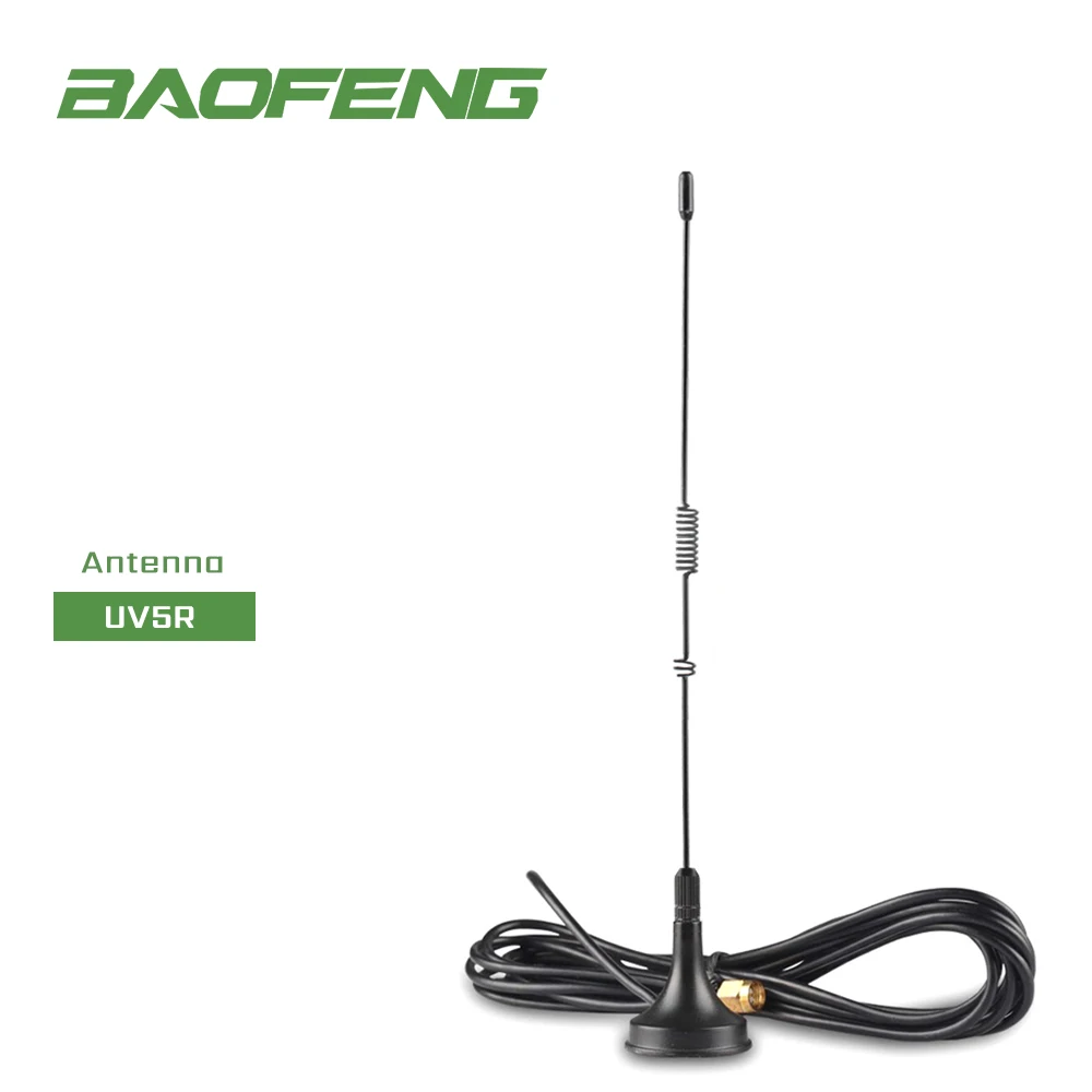 UT-106UV SMA Female Dual Band Car Magnet Antenna Vehicle Mounted For BAOFENG UV5r BF-888S two way radio Accessorie | Мобильные