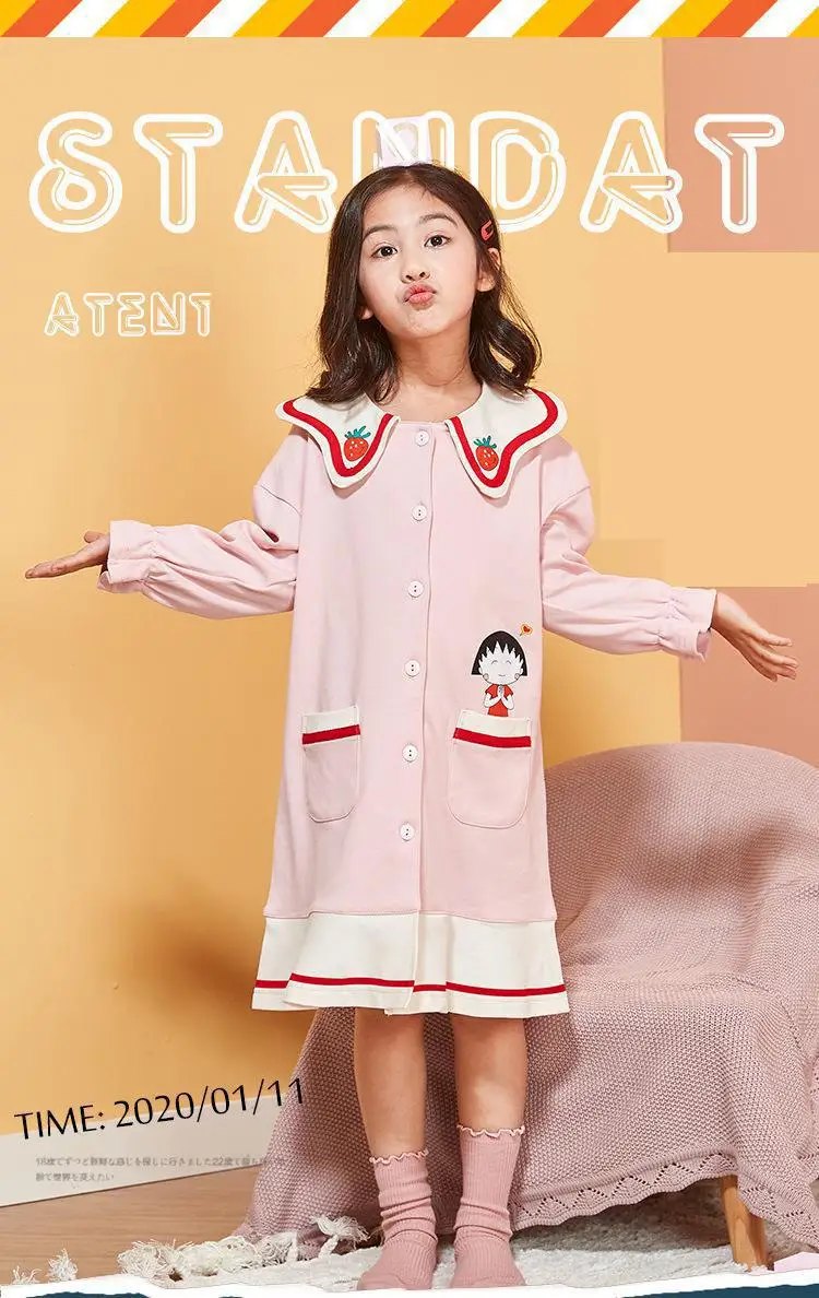 Terno para Meninas Primavera dos Desenhos Pijamas Animados Crianças Conjunto Fino Meninas Bebê Bonito Manga Longa Vestido 3 animados crianças pijamas conjunto fino meninas pijamas