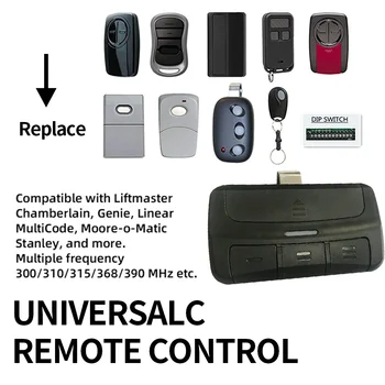 

New compatible remote control Replacement for Liftmaster, Chamberlain, Genie, Moore o matic, Linear opener Garage Door Remote