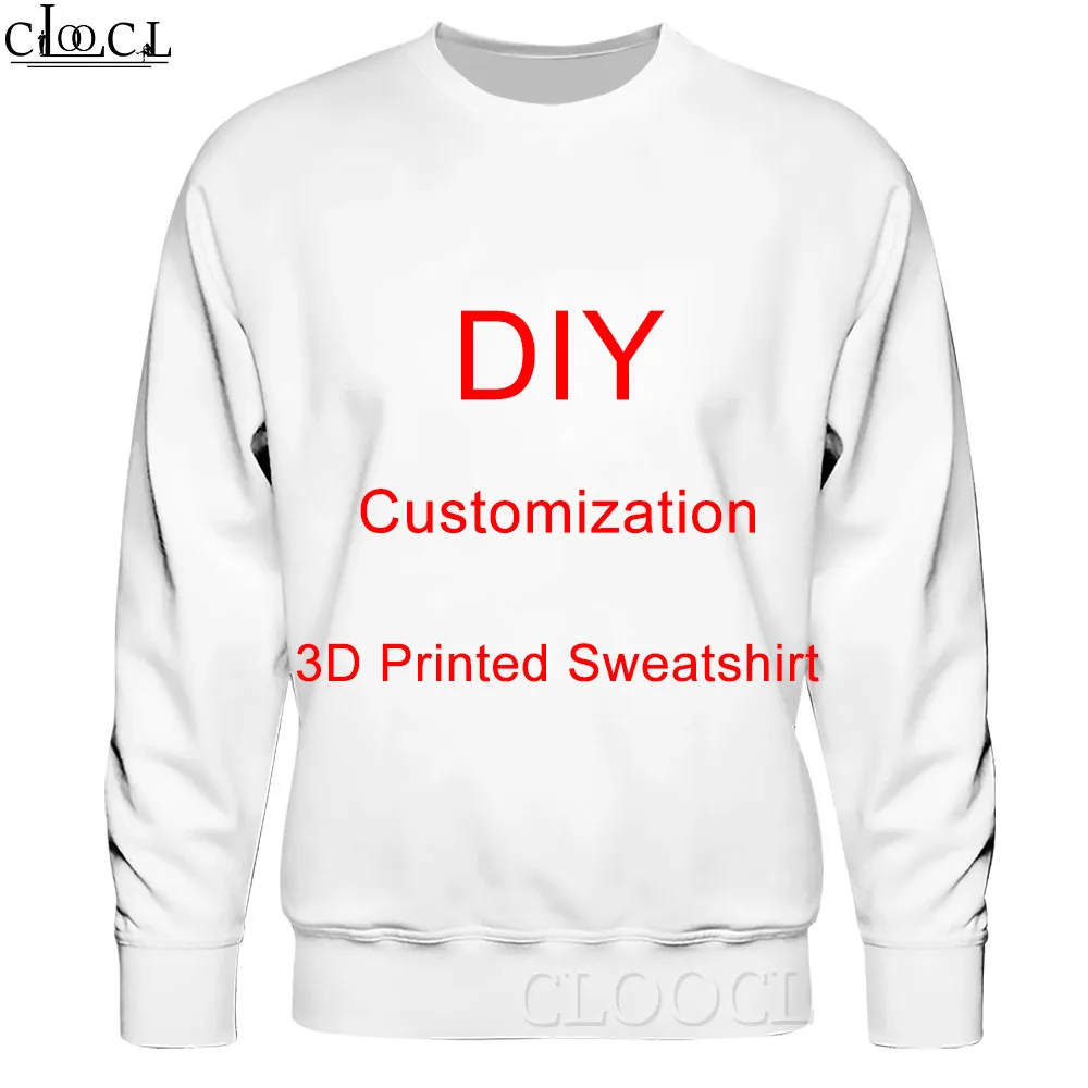 CLOOCL DIY Custom Design Anime/Photo/Star/Singer Pattern Hoodies Men Women 3D All Over Printed Pullover Streetwear Sweatshirt